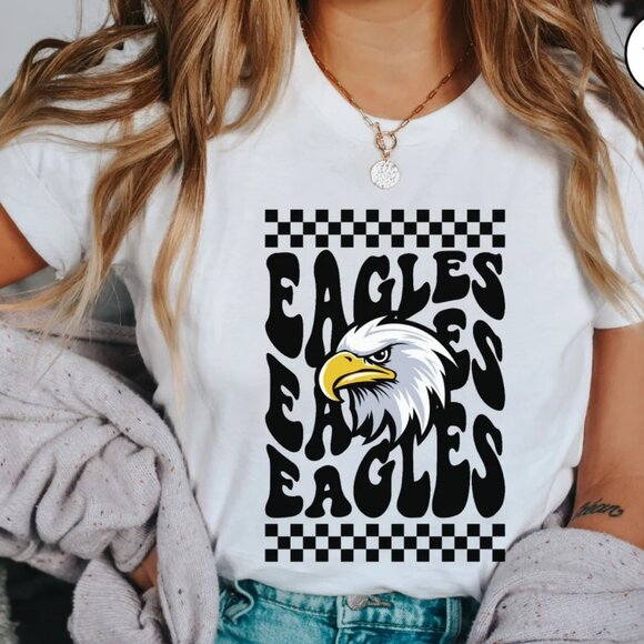Eagles Shirt, Eagles Team T Shirt, Eagles School Pride Tee, Retro School Spirit - Picture 1 of 3